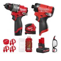 Набор Milwaukee M12 FDD2100P (дрель акк M12 FDD2 + Винтоверт M12 FID2)