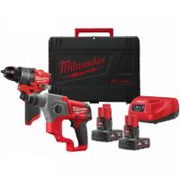 Набор Milwaukee  M12 FPP2F2-402X  (дрель акк уд FPD2+ Перф.акк CH-0 )