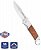 Нож складной WORKPRO 85/195мм с деревянной рукояткой, WP381012